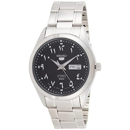 Seiko Wristwatch Mens SNKP21J1 5 SEIKO5 Automatic Black Silver M-sto1