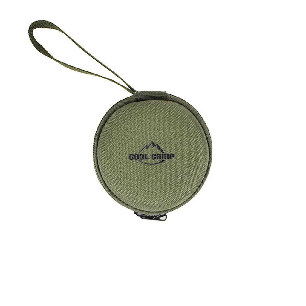 COOLCAMP Round Storage Bag Outdoor Camping Accessories Portable Compact Durable Zippered Case for Small Gear and Tools