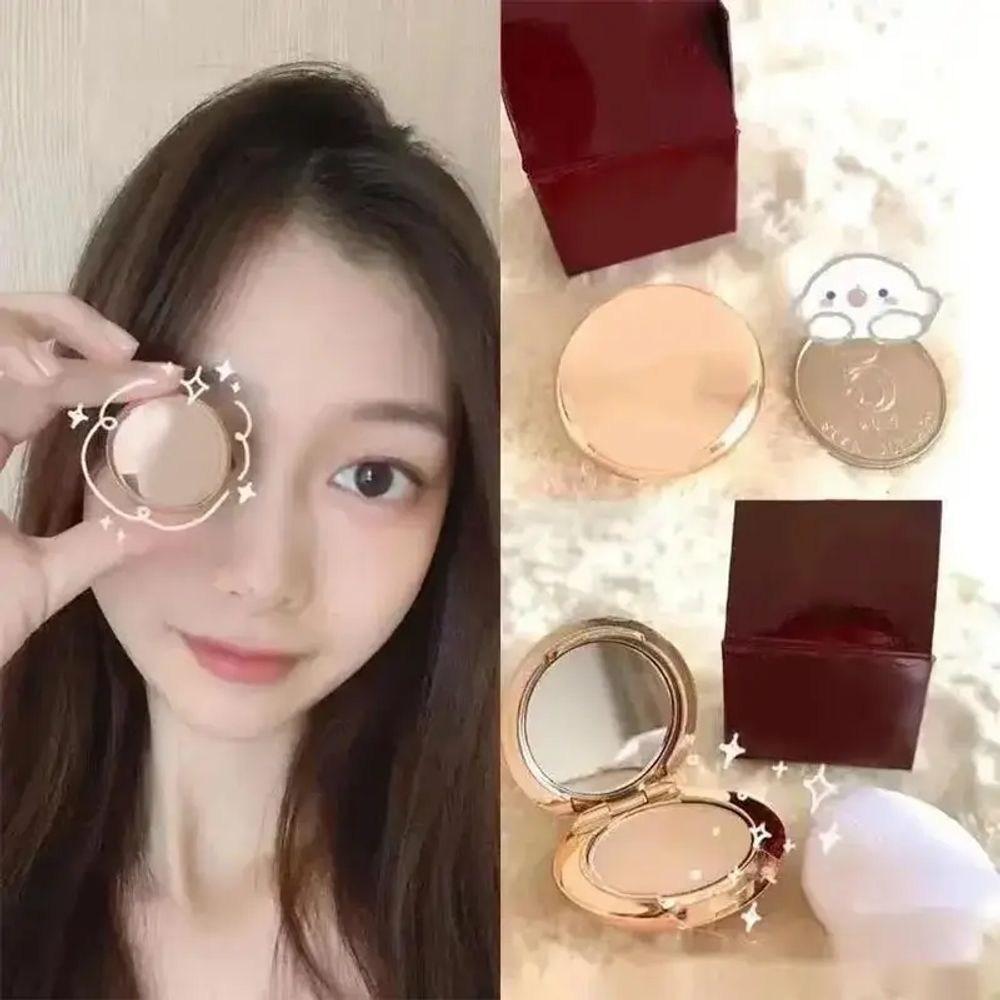 Face setting powder perfect oil control lasting soft focus fixed puff cosmetic fair color, naturally white-3.4G, 1 piece, 04