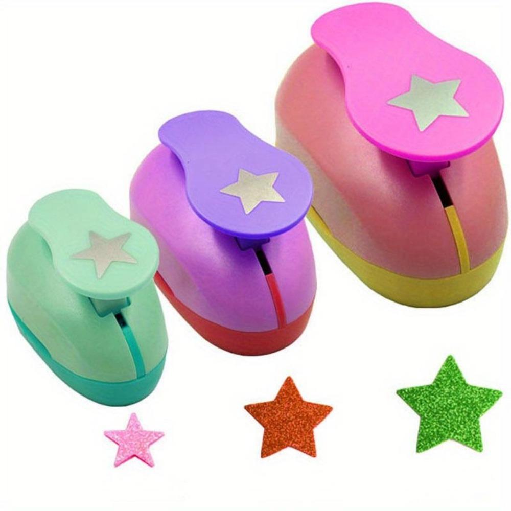 1PC zufällige Shell Farbe Stern Form Handwerk Locher Papierschneider Scrapbooking Schule Puncher Prägewerkzeug
