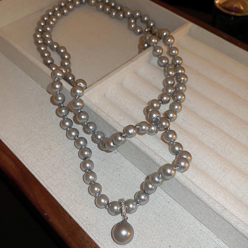 

Ожерелье из барочного жемчуга Ши: Элегантная, роскошная и модная цепочка на ключицу. Necklace - Diamond Pearl (8mm) алмаз