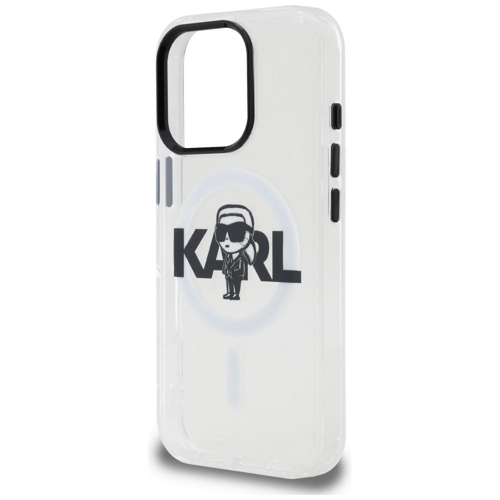 Karl Lagerfeld IML Karl Sketch Logo MagSafe Case for iPhone 16 Pro Clear