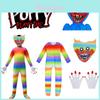 Colorful Poppy Playtime Huggy Wuggy Cosplay Suit For Kids