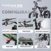 KETELES K880 20"off-road Electric Bike,high-capacity 23Ah Lithium Battery,dual-crown Suspension Fork,7-speed,maximum Pedal-assist Range of Up To 85km.