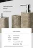 DecoTalk Wabi-Sabi Marble Bathroom Set: Matte Washbasin, Aroma Diffuser, Tissue Box