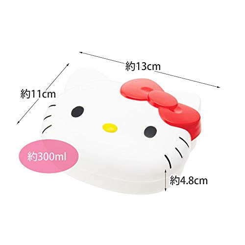 Skater Die-Cut Lunch Box 300ml Bento Box Hello Kitty 14 Sanrio LBD2-A