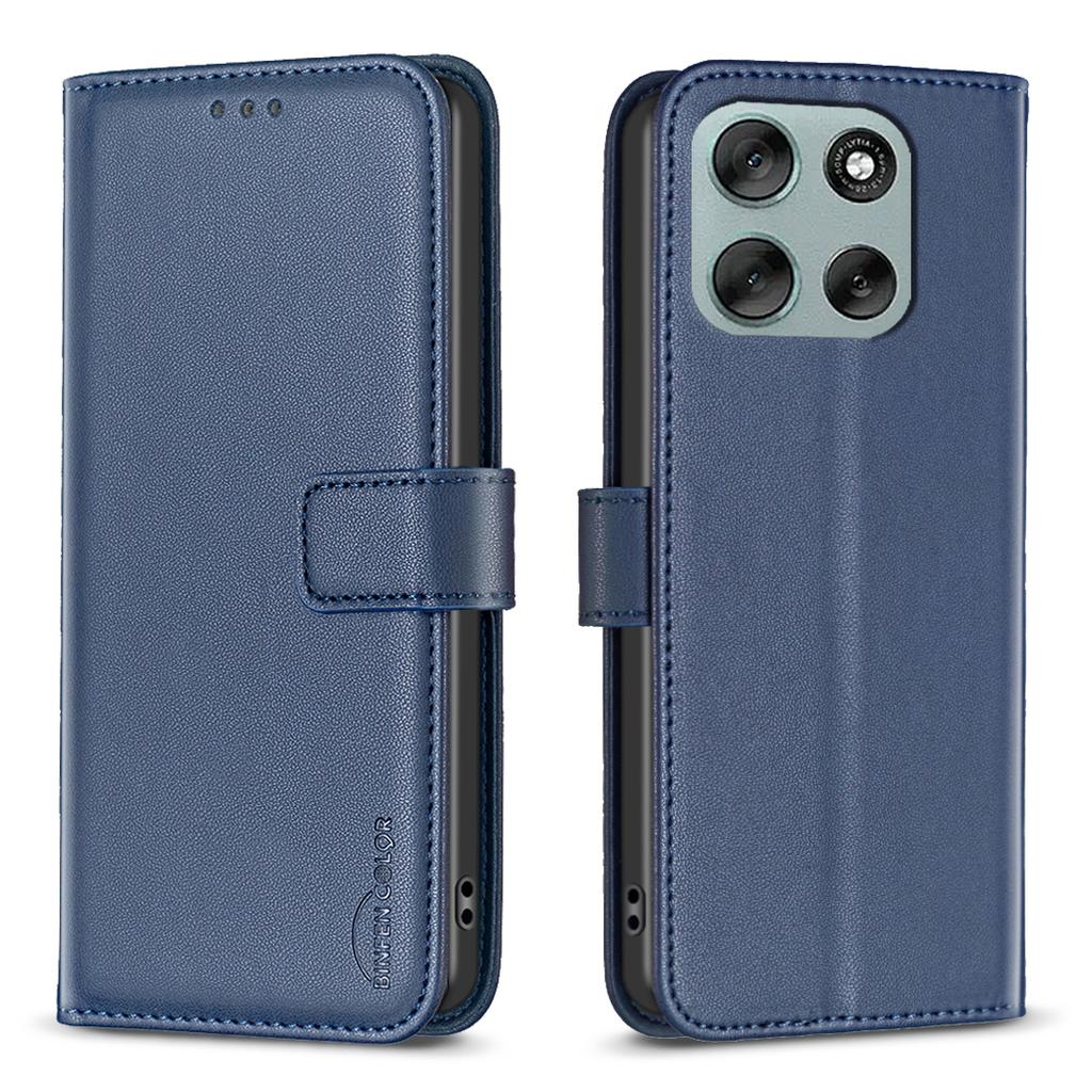 For Motorola Moto G56 5G Phone Case BINFEN COLOR BF17 Wallet Folio Flip Leather Cover