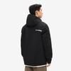 Li-Ning Wasserabweisende Kapuzen-Strickjacke mit Buchstabenaufdruck für Outdoor-Radfahren, Klettern, Windbreaker, Unisex-Oberbekleidung, Schwarz AFDU945-6