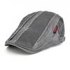 VOBOOM Cotton Flat Ivy Cap Men Retro Newsboy Caps Distressed Male Golf Boina Baker Boy Hat Adjustable Spring Summer Autumn Beret