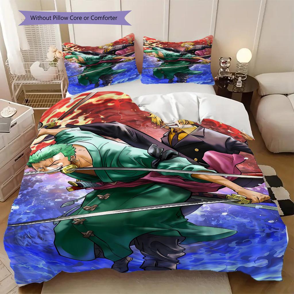 One Piece Anime Soft and Comfortable Duvet Cover, Children's Bedding Set Gift, Various Sizes Available LXR169