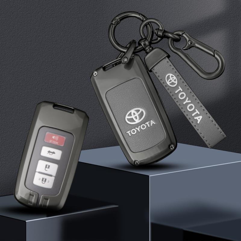 Car Key Case Full Cover Styling Accessories For Toyota RAV4 Highlander Avalon Sequoia Tundra Tacoma 4Runner Land Cruise Prius