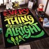 Colorful Inspirational Quote Carpet, "Every Little Thing" Design Suitable for use as an anti-slip for living room bedroom sofas