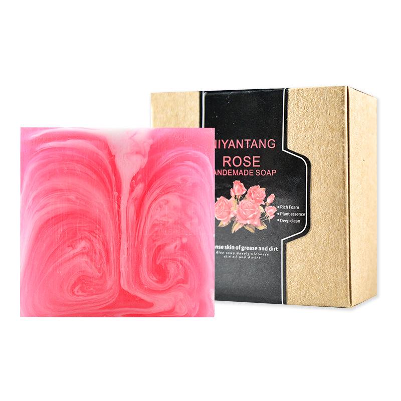 

Мыло с эфирным маслом розы - Мягкое очищение, Противозудное, Дезодорирующее, Ручной работы