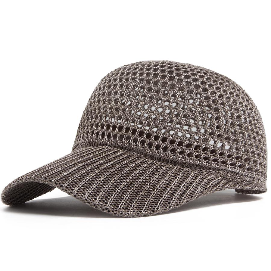 Sommer-Netz-Baseballkappe Damen Herren Häkel-Hohl-Truckerhut Schirmmütze Sonnenschnapper Snapback Weiblich Lässig Für Draußen Tägliche Nutzung Verstellbar