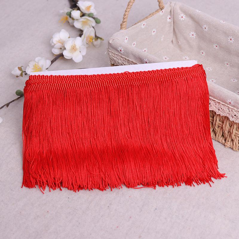 10-30cm10Metri Frange Pizzo Nappa Bordino Decorazione Tenda Danza Latina Accessori da Cucito Puntilla Borla Frange Lunghe da Cucire