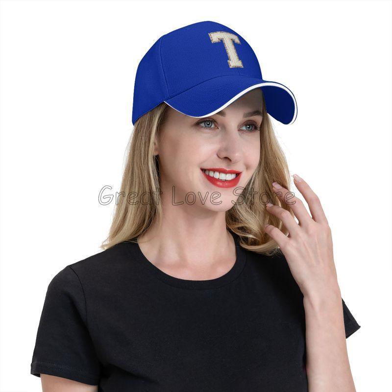 Yellow Letter T Print Adjustable Baseball Cap Men Women Snapback Caps Unisex Fashion Street Tide Sunscreen Hat Dropshipping