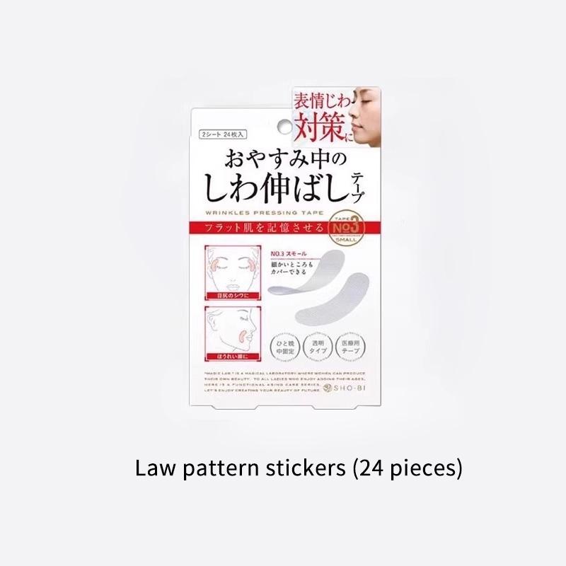 12/24/27Pcs Thin Face Stickers Facial Line Wrinkle Sagging Skin Lift Up Tape Frown Smile Lines Forehead Anti-Wrinkle Patches