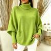 Autumn/Winter 2026 Women's Solid Color High Neck Sweater - Long Sleeve