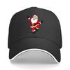 Festive Dancing Santa Holiday Graphi Sandwich Baseball Cap Sun Cap Outdoor Workouts Hat