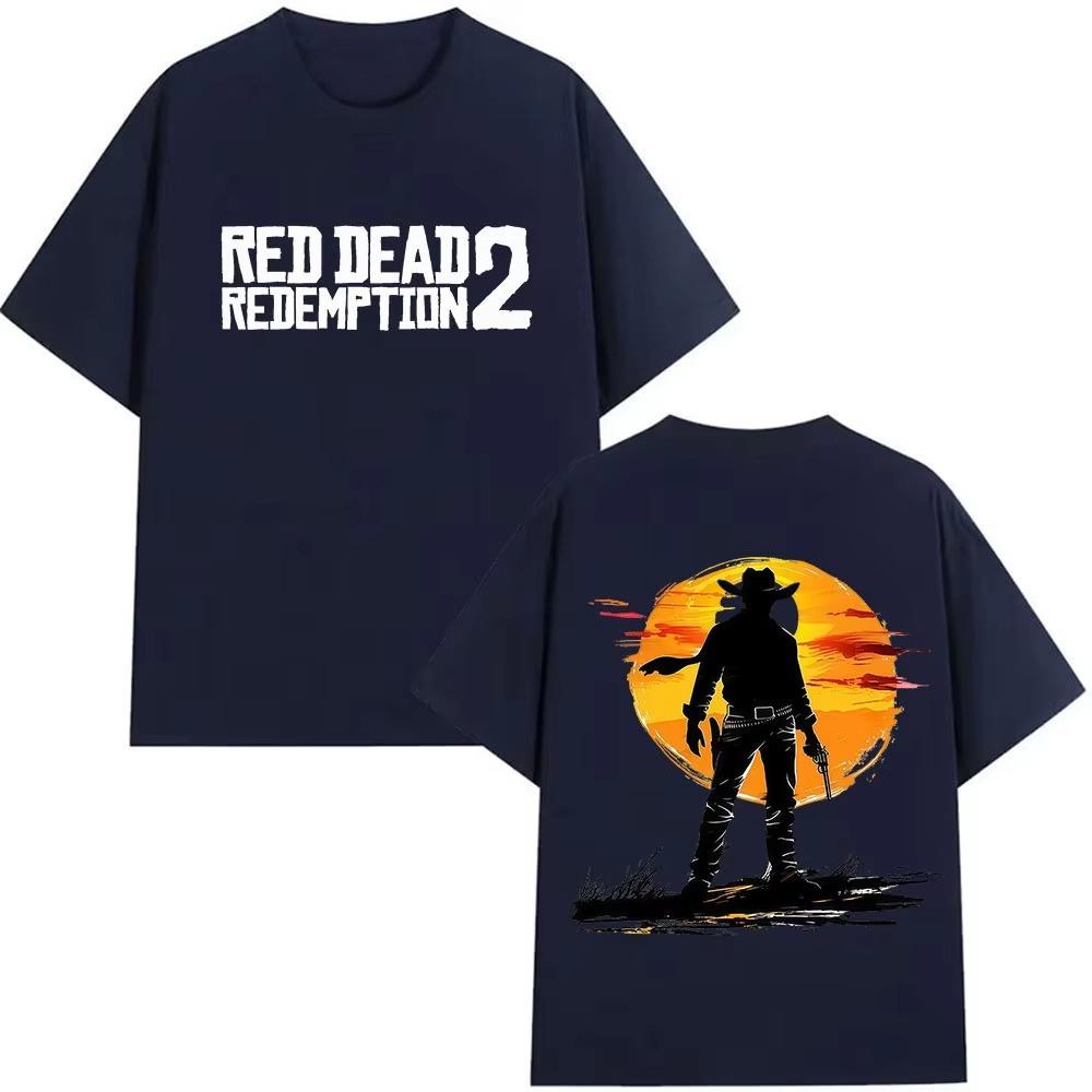 Classic Red Dead Redemption 2 Graphic Product Tshirt for Men and Women 2026 Spring summer Print Pure Cotton Casual Tshirt
