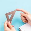 4 In 1 Deli Fizz Metal Ruler Stationery Set Aluminum Alloy Multifunctional Combination Ruler Triangle Protractor for Drawing