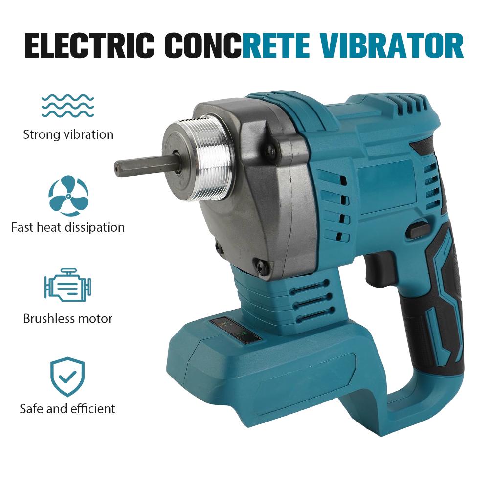 Cordless Electric Concrete Vibrator Compactor Brushless High Power Mixer Tool For Makita 20V Battery 2025 new