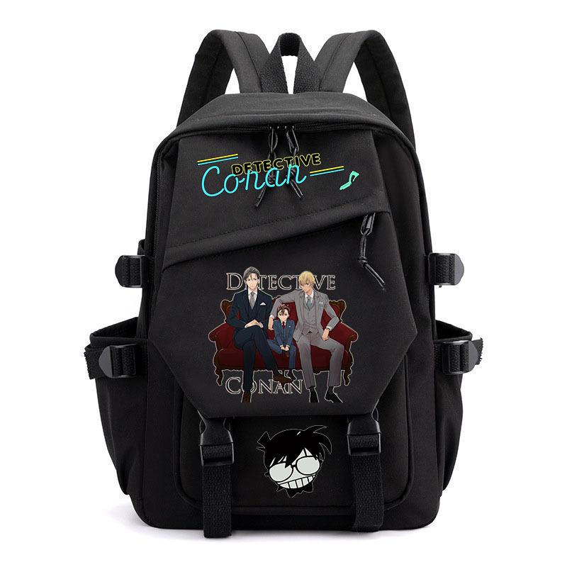 Anime Conan schoolbag children's backpack primary school bag male and female junior high school students college students campus backpack