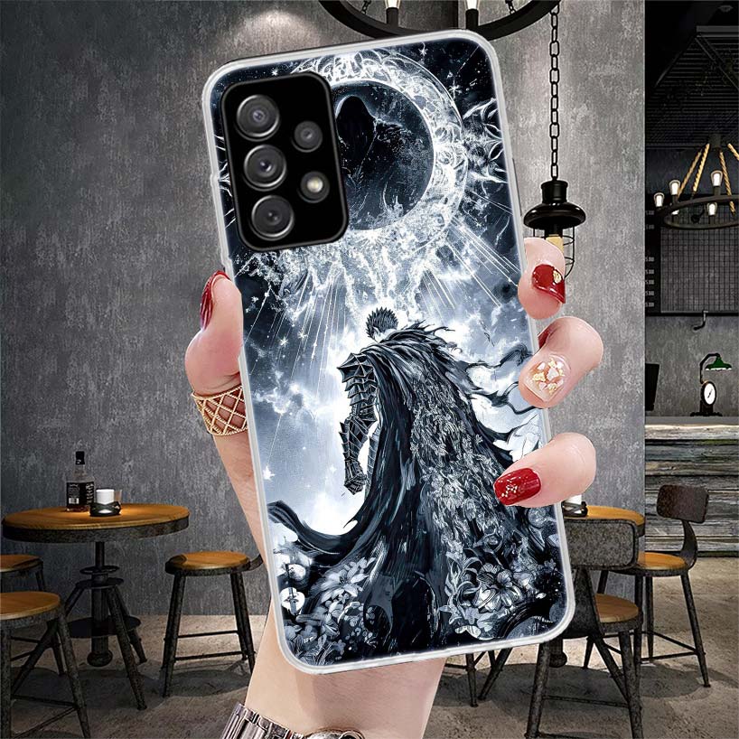 

Black White G-Guts B-Berserks Soft Phone Case For Samsung Galaxy A12 A22 A32 A52 A72 A02S A51 A50S A71 A70 A31 A20S Note 20 Ultr Samsung A20S