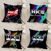 Cool H_Hks Custom Cushion Cover Silky Short Plush Double-Sided Printed Pillow Case For Sofa All Seasons Home Decor Gift