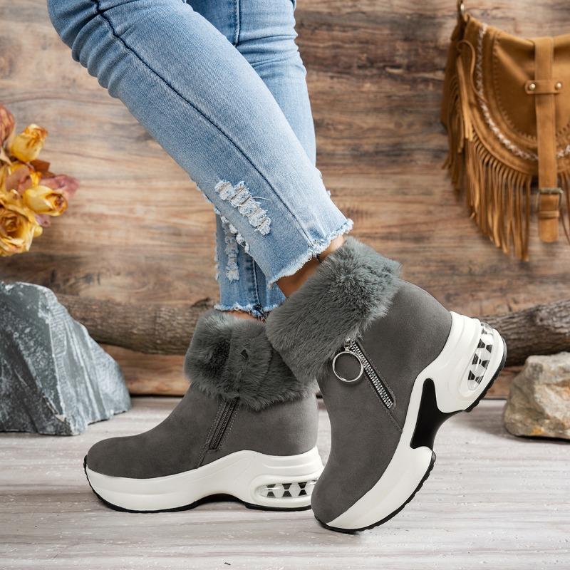 Schneestiefel Winter neu bequem Sportlich lässig Baumwollstiefel Muffin Absatz dicke Sohle Samt kurze Stiefel Damen
