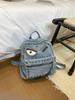 Schulrucksack Amerikanischer Punk Denim Nieten Rucksack Nischen Persönlichkeit Cool Sa Light Subwind Spice Girl Street Shot Kette Dekoration Rucksack