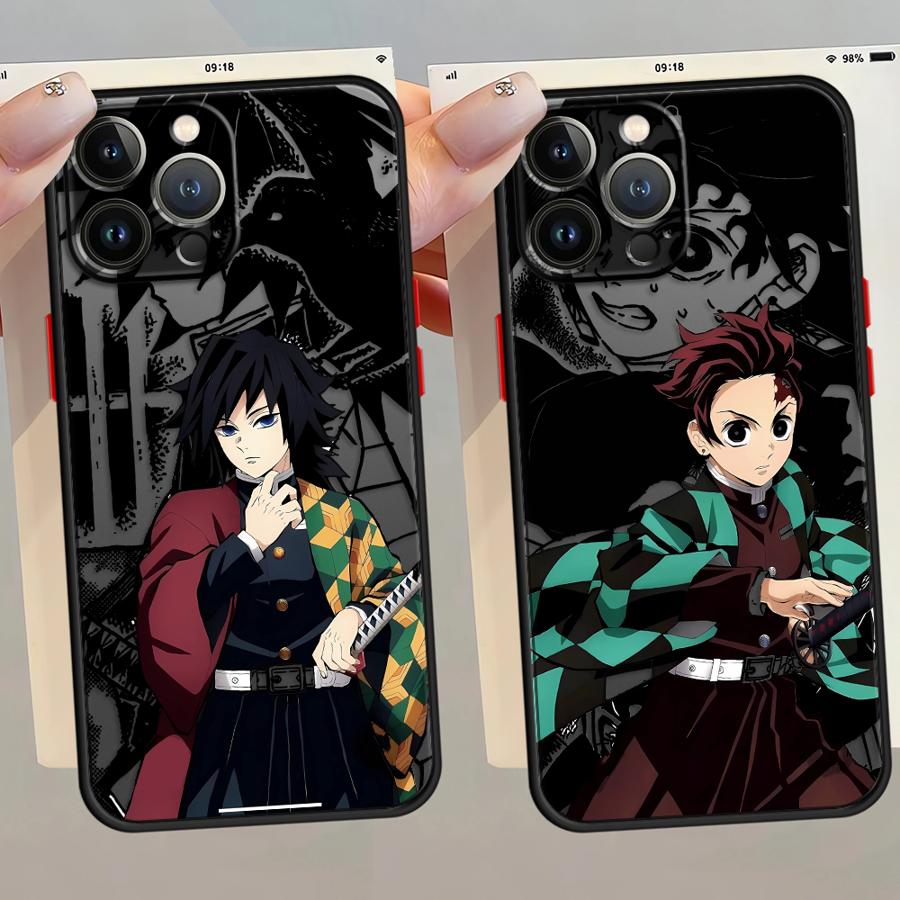 Hülle für iPhone 17 Pro Max XS XR Air 13 Mini 7 8 SE 16 Plus 11 14 15 12 Funda Rückseite Handyhülle Anime Dämonentöter