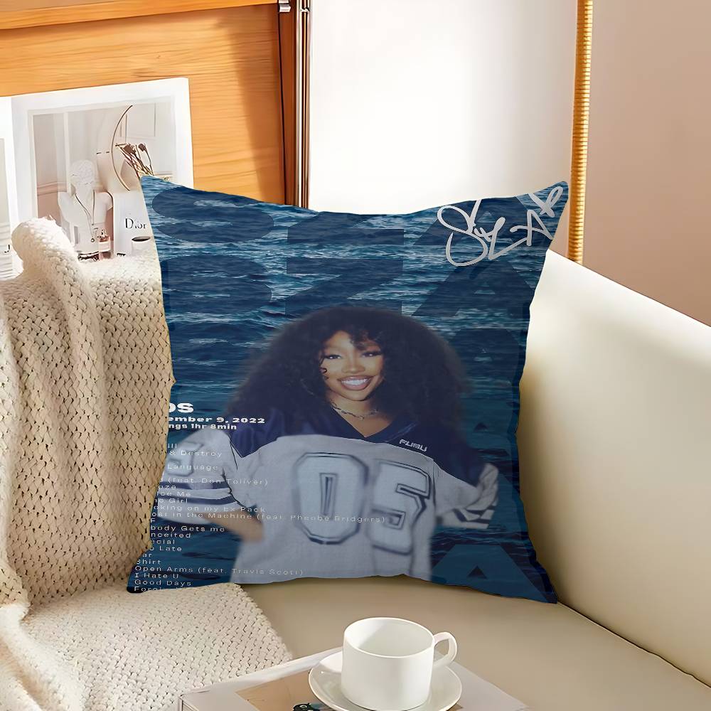Star Singer S-Sza Pillow Cover Design Cushion Cover Decor Holiday Decorati