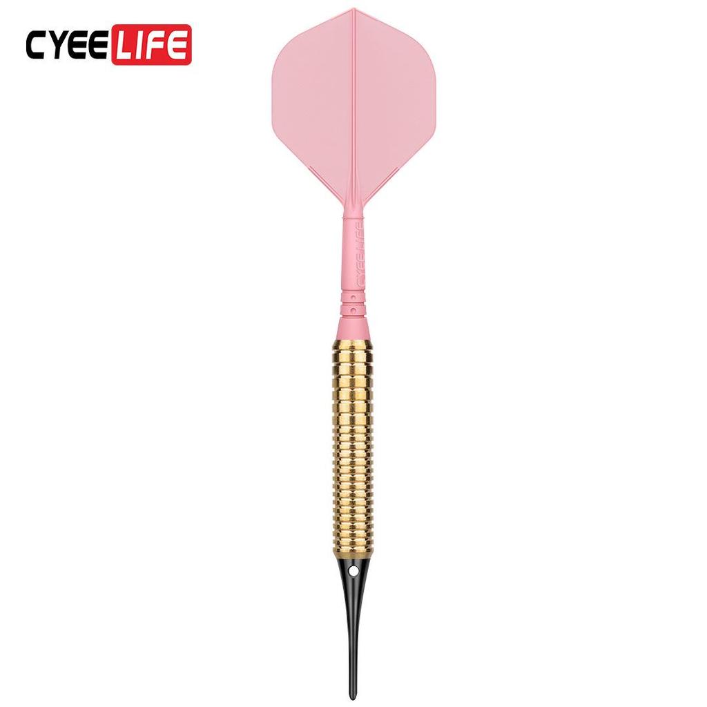 Set of 3 Practice Darts: 15g Copper Darts with Integrated Tail and Tip for Bar Games
