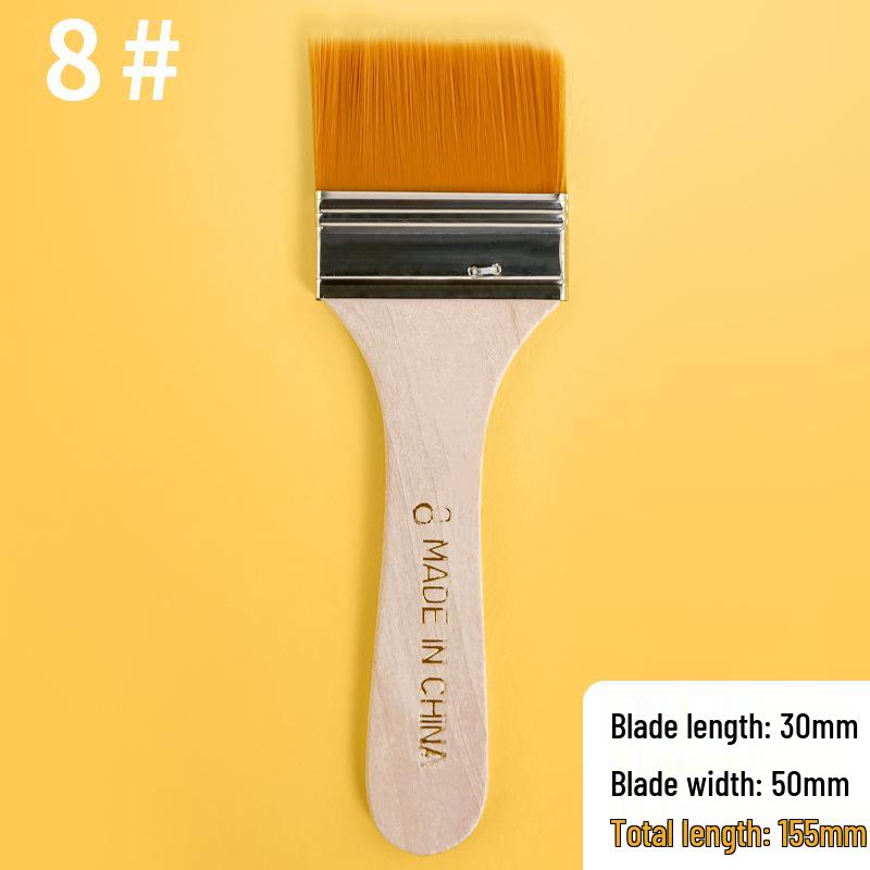 Nylon Paint Brush for Watercolor, Acrylic & Oil - Single Piece