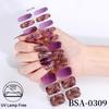 Waterproof Super Sparkle Gel Nail Stickers (Solid Color, UV-Free, No Lamp Required)