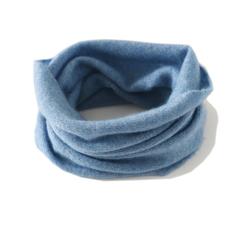 Alashan 100% Cashmere Small Scarf for Men, Autumn and Winter Knitted Warm Neck Warmer Scarf for Women, Versatile Neck Cover