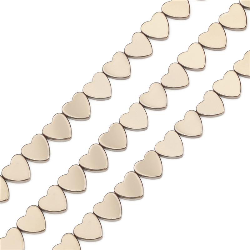 

Нано-черный гематит в форме сердца с гальваническим покрытием, бижутерия из бусин для DIY, полуфабрикаты-пуговицы и круглые россыпные бусины 8mm, Hole ~1mm, ~53 pcs/bag