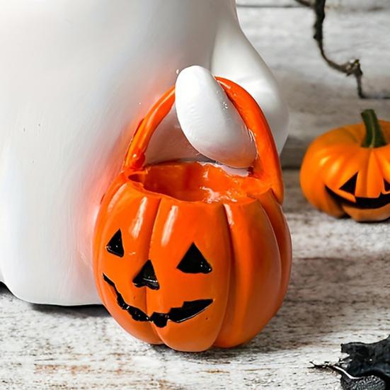 Ornement d'Halloween Figurine de Fantôme Multifonctionnel Taille Compacte Ornement de Fantôme Accessoire de Bureau Effrayant