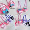 Q Uncle Autentica Borsa a Tracolla in Silicone 3D Jelly Kuromi Sanrio Piccola Dimensioni Carina e Adorabile Viola