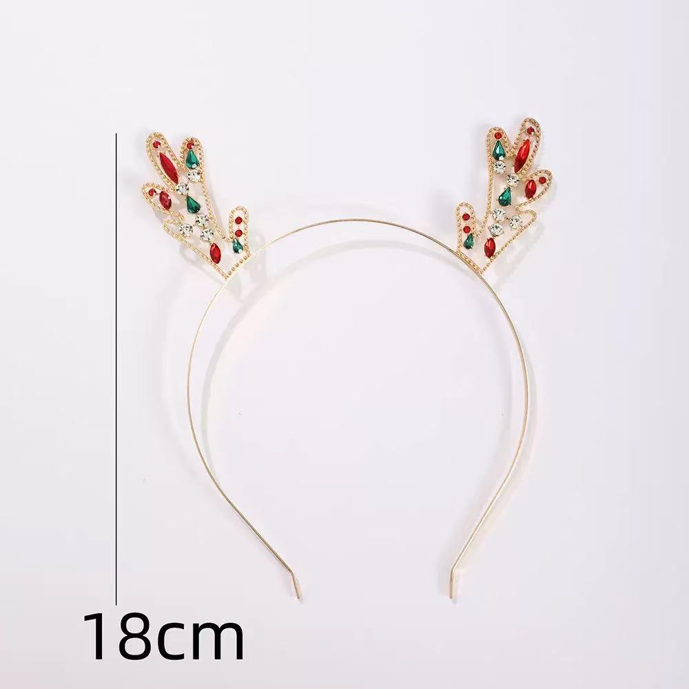 Christmas Reindeer Antler Headband Fashion Alloy Hair Clip for Women