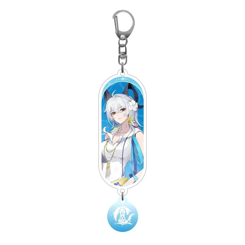 

ccc Game Wuthering Waves Summer Battle Royale Cosplay Character Stand Augusta Iuno Cartethyia Acrylic key chains Bag charm 6 cm