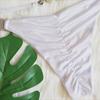 Träger-Bikini-Badeanzug sexy glänzend vergoldet Kristall-Diamant-Badeanzug