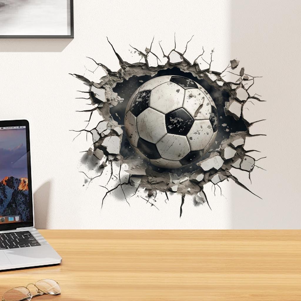 Soccer Theme Wall Decal For Bedroom Living Room Sports Home Wall Decoration