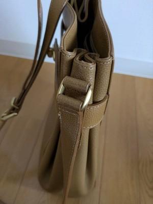 Vintage Old COACH Shoulder Bag Camel K6E-4426 Leather Madison Deauville