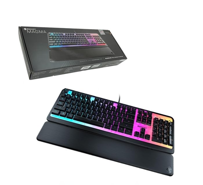 

Gaming Keyboard RGB Micro USB US English Layout German Design Zone Million Colors RGBA Backlighting Translucent Top Plate Quiet Membrane Keys