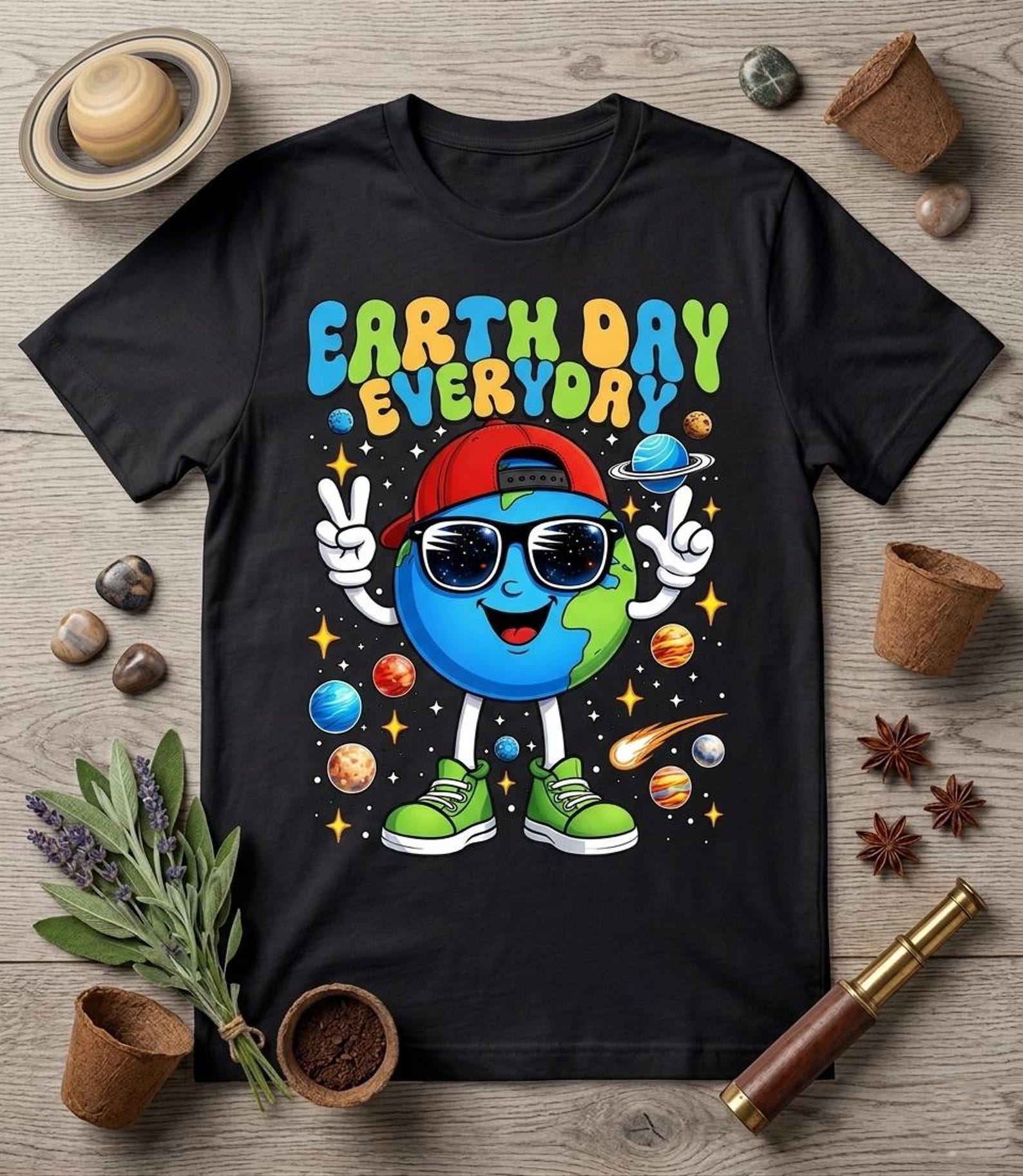 Kids Earth Day Everyday T-Shirt – Planet Protector Awareness Tee XL