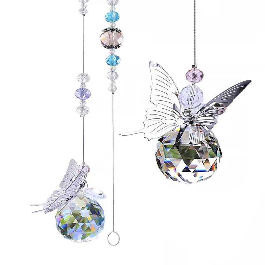 

Ловец солнца Хрустальный шар-призма Радужный ловец солнца, Подвесные украшения-бабочки, Хрустальное подвесное украшение Подвеска на окно Крист