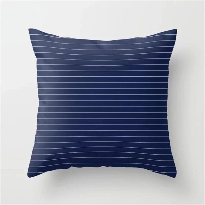 Geometric Plaids Cushion Cover Polyester Throw Pillow Cover Decorative Sofa Pillow Nordic Fashion Scottish Pillowcase 45*45Cm