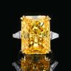 Premium Redeen Perfume Bottle Pendant Necklace Inlaid With High Carbon Diamond Ice Flower Cut Ring Yellow Diamond Colored Treasure Set Women